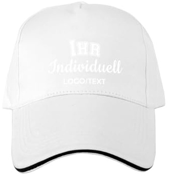 ERICAT personalisiert Cap personalisierte Basecap personalisierte Kappe personalisiertes Baseball Cap mit Foto/Logo/Text Kappe selbst gestalten Trucker Caps für Männer & Frauen in großen Mengen
