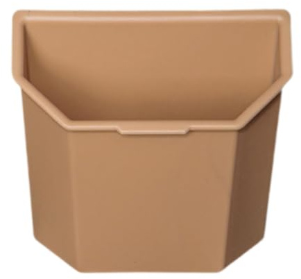 Pitycbo Cubo de Basura para Coche, contenedor de Basura para vehículo, Resistente, práctico, versátil, Caja de Almacenamiento de contenedor de Basura fácil de, Caqui