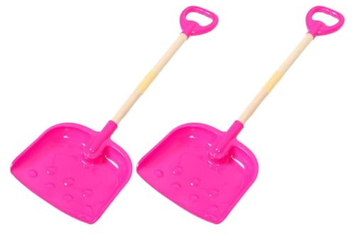 Abaodam 2pièces Pelle à Neige Portable Plastique pour Garçon Fille Jouet De Plage pour Creuser du Sable Et Jouer La Neige pour Tout-Petits Et Garçon Fille