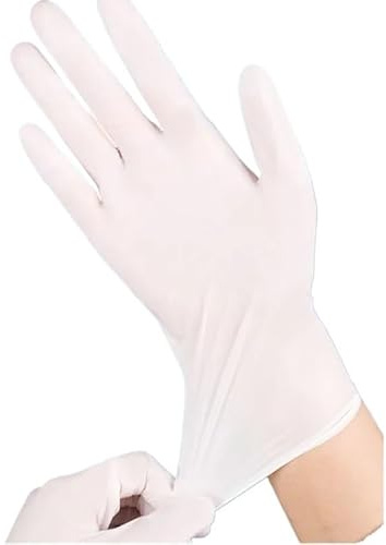 Guanti monouso in lattice di gomma nitrile, impermeabili, for uso alimentare, for la sicurezza sul lavoro, for cucina e il giardino, 20 pezzi(20pcs,L)