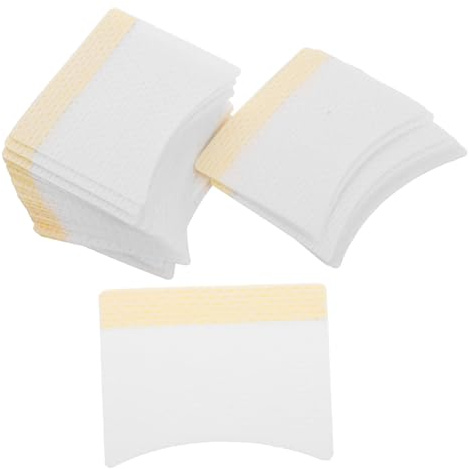 LRXIYODE 40 Stück Pack Fusselfreie Baumwoll augenpads für Wimpernverlängerung Hautfreundliche Klebe pads zum Entfernen und Isolieren Vielseitig für Make up entfernung und Hautpflege