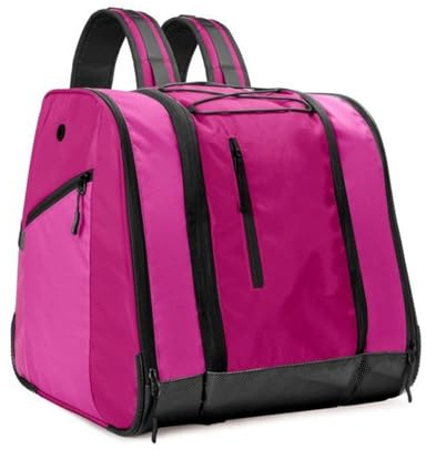 HINAYOSAN Mochila organizadora multifuncional para equipo de esquí y patinaje con bolsillos de acceso rápido y diseño de ventilación, bolsa de patinaje sobre hielo con múltiples compartimentos