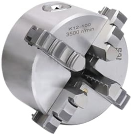 K12 4 mascella 100mm Chuck autocentrante manuale mandrino quattro mascelle per Computerizzato Controllo Numerico Incisione Fresatrice Computerizzata Controllo Numerico Tornio Macchina
