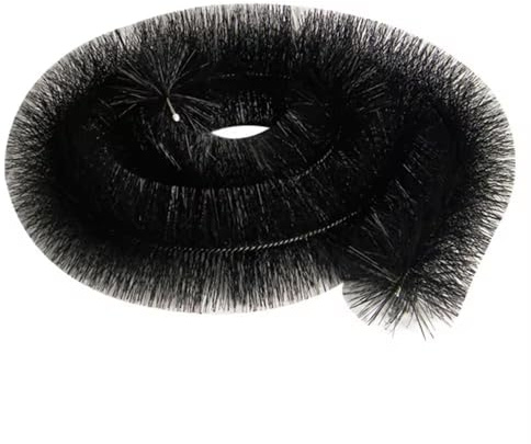 4 x Hedgehog Gutter Brush Guard 100mm Black 4m Clean Leaf & Debris Free 16m