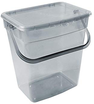 Plast Team Waschpulver Aufbewahrungsbox mit Deckel (10L, Grau)