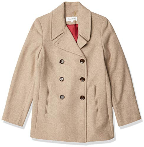 Calvin Klein Womens Double Breasted Peacoat Caban-Jacke, Omt, 14