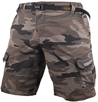 Muscle Alive Hombres Cargo Shorts Vintage Deportes Cámping Excursionismo Camuflaje Pantalones Cortos Algodón 8137 Camo L