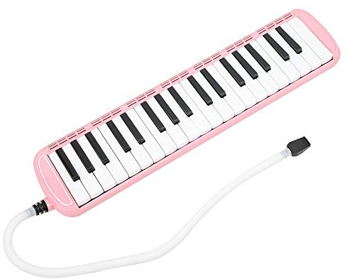 Melodica 37 Key Melodica Blowpipe Melodica Anfänger Melodica Musikinstrument(Rosa)