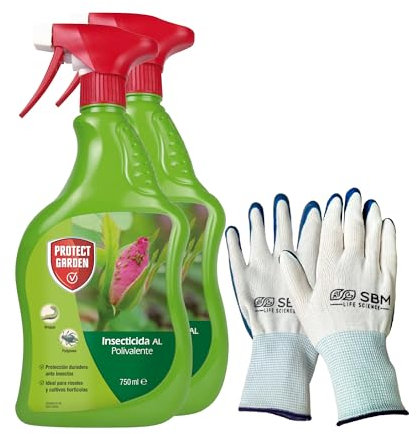 PROTECT GARDEN Insecticida polivalente para jardín, pulgones y orugas, Listo uso Pack de 2