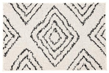 Kleine Wolke Badteppich Boho Natur 60 x 100 cm | Rutschhemmende Unterseite, für Fußbodenheizung, maschinenwaschbar, 100% Baumwolle