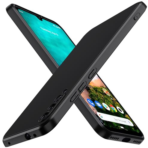 ivoler Negro Mate Funda para Xiaomi Mi A3 con Protección de Cámara, Carcasa Protectora Antigolpes, Ultrafina Suave TPU Silicona Caso Delgada Anti-Choques Case