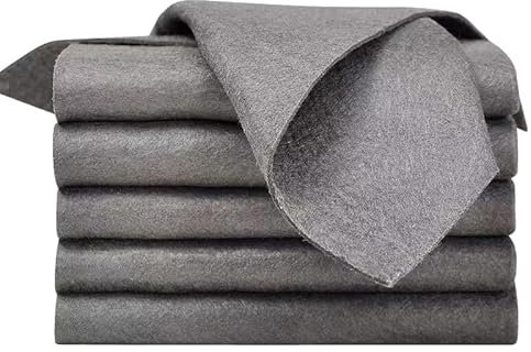 Yoolhamy Thickened Magic Cleaning cloth, 5pcs Glass Cleaning Magic Cloth Streaks Free Window Cleaning Cloths, Reusable Lint Free Microfibre Cloth for Home, Kitchen, Bathrooms (5PCS)