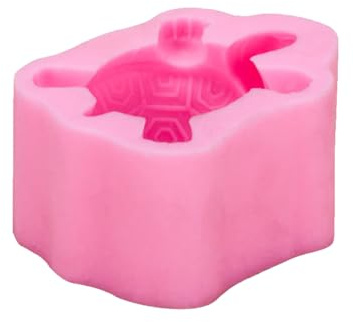 DOITOOL Silikon Fondantform in Schildkrötenform, Rosa, Antihaft | Silikonform für Schildkröten, Tortendekorationswerkzeug für Fondant, Zuckerpaste und Schokolade