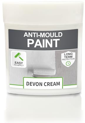 ClimaShield Anti Mould Paint - Devon Cream, 75ml Sample - Anti-Mould Paint for Bathrooms, Kitchens & Bedrooms. Effective Damp Seal for Walls & Ceilings to prevent the growth of Mold & Mildew
