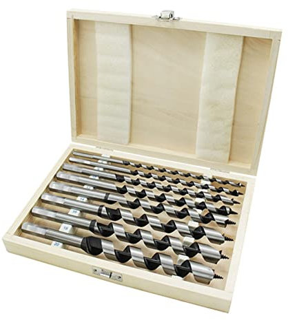 6-20mm Carbon Steel Shank Long Auger Drill Bit Set Wood Hole Drill Bit Set for Hand Drill/Screwdriver Woodworking Auger Bits
