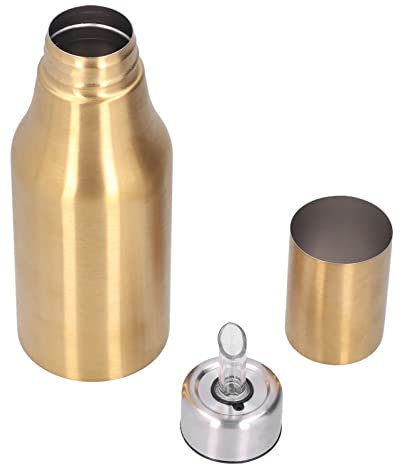 Fdit Dispenser per Olio in Acciaio Inossidabile Decanter per Bottiglia di Aceto Antipolvere Pentola per Olio Bottiglia per Olio Stile Europeo Decanter per Alcol da 500 Ml