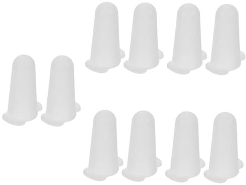 Amosfun 10pcs Silicone Piping Tip Covers Cake Decoration Tip Protection Covers for Cake Baking Nozzle Supplies