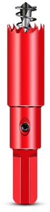 HOHXEN Sierra de Corona Bimetálica de 16mm, M42 HSS Sierra de Orificio con Punta de Posicionamiento para Cortar Acero Blando, Acero Inoxidable, Hierro Fundido, Latón, Aluminio, Madera, Tubos de PVC