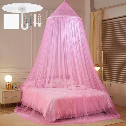 GTDOOCE Mückennetz Bett,Moskitonetz Bett,Mosquito Netz Reise,Moskitonetz Reise,Betthimmel Mädchen für Garten Camping Hause Betthimmel 60x250x1100cm