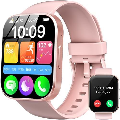 OUKITEL Montre Connectée Femme Homme avec Appel Bluetooth, 1.91 HD Smartwatch, Montre Connectee Sport Etanche IP68, 140+ Modes Sportifs avec Podometre/Sommeil/Cardiofrequencemetre pour Android/iOS