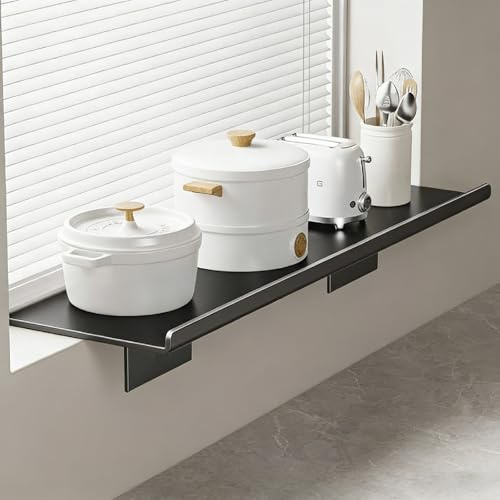 Onxyrbyte Window Sill Extension Board,Windowsill Extender Plate,Window Sill Extender For Plants,No-Drill Window Ledge Extender Shelf,Lightweight,Waterproof,for Kitchen,Office,Bathroom