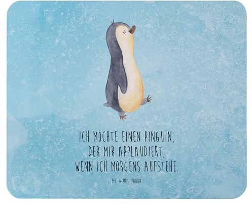 Mr. & Mrs. Panda Mouse Pad Pinguin marschieren - Geschenk, Laptop Mousepad, Aufstehen, Mauspad, Unausgeschlafen, Schwester, Familie, Bruder, mausteppich, pc mausunterlage