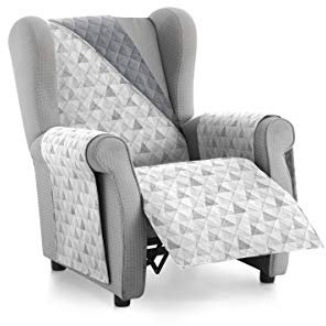 Textilhome Relaxsesselbezug MALU 1-Sitzer Gesteppt Wendbar Universal C/2 | Ideal für Haustiere und Kinder. Schützt das Sofa vor Flecken, Tierhaaren, Kratzern und täglicher Abnutzung