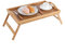 Bandeja de Desayuno de bambú Greensen, Bandeja de Cama con Patas Plegables, Mesa de Servicio con Asas, Mesa Auxiliar para computadora portátil, Bandeja de Cama para Desayuno, Cena, Trabajo, Lectura
