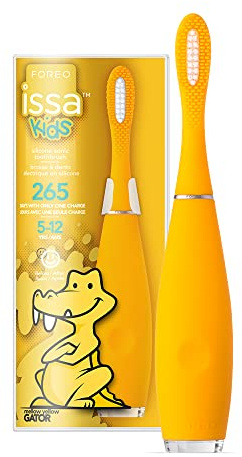 FOREO ISSA kids Elektrische Zahnbürste für Kinder 5-12 Jahre, Yellow
