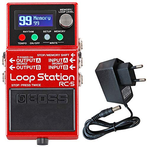 Boss RC-5 Looper Pedal Effektgerät + keepdrum 9V Netzteil