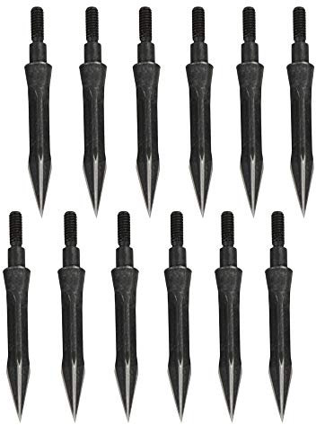 AMEYXGS 6pcs Bogenschießen Jagdspitzen 100/120/150/200 Grain Metall pfeilspitzen Traditionelle Pfeilspitzen für Armbrust Compound und Recurve Bogen Shooting Jagd im Freien (Typ3-112grain)
