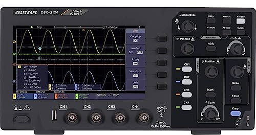 Voltcraft DSO-2104 Digital-Oszilloskop 100 MHz 4-Kanal 1 GSa/s 80 kpts 8 Bit Digital-Speicher (DSO) 1 St., VC-11539895