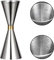 Vaso Medidor de Cócteles, PTN Acero Inoxidable Jigger de cóctel Doble, Báscula Incorporada, Taza Medidora de Bebidas de Camarero Profesional Plateada 30 ml x 60 ml