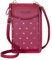 ANYWN Borsa a Tracolla per Cellulare Donna in Pelle PU - Porta Cellulare per Dispositivi Fino a 6,5''