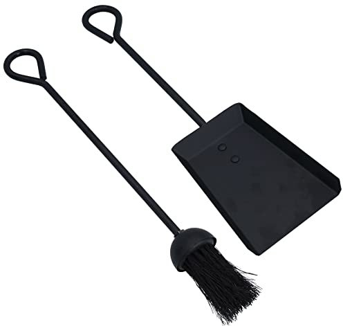 AB Tools 18 Loop Brush & Shovel Shovel Fire Coal Wood Log Burner Steel Metal 450mm