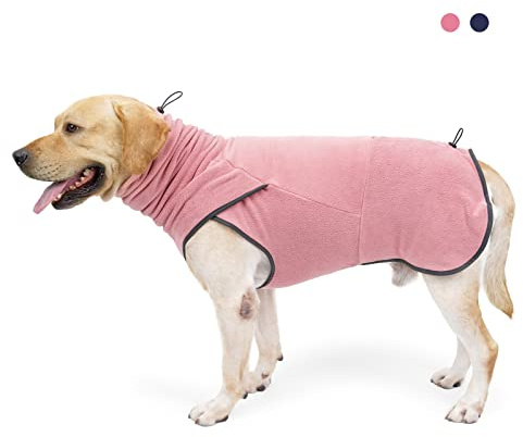 LIANZIMAU Hundtröja stora hundar fleece hundrock fleecejacka vinterrock hundpullover för små medelstora stora hundar varm hundjacka Wolters hundrock