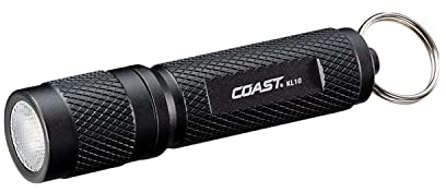 Coast KL10 100 Lumen LED Keychain Light, Pocket Sized, Black