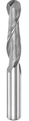sourcing map Ball Nose End Mill 6mm Diameter 25mm Cutting Length 6mm Shank High Speed Steel 2 Flutes Spiral Upcut CNC Router Bits