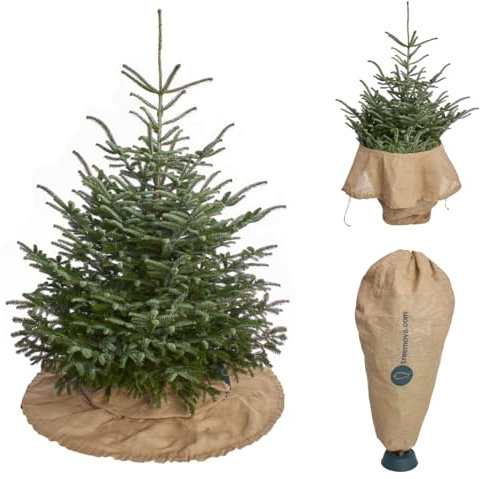 treemova Premium 2in1 Weihnachtsbaum Decke & Transporthülle – Weniger Nadeln. Mehr Weihnachten. Nadelfreier Transport & saubere Entsorgung – bis 200cm Ø130cm
