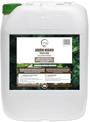 GREENGOF Jabón Potásico Premium (Solución Potásica), 20L - Concentrado - Hongos y Plagas - Actúa por Contacto - Mejora Defensa de Las Plantas - Natural - Pulgón, Mosca Blanca, Araña Roja, Cochinilla.