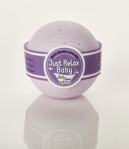 OlivieNatural Beauty! Badebombe Lavendel - Entspannung, Hautpflege, Reinigung, Feuchtigkeitsspende - Vanille - Mauve - Trockenhaut - 1 Stück