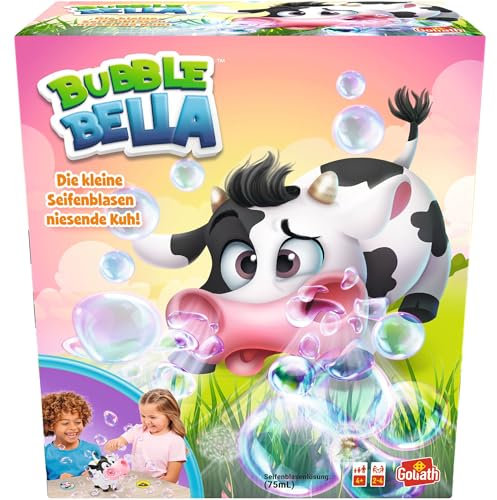Goliath Bubble Bella, Brettspiel ab 4 Jahren, Kinderspiel mit Seifenblasen für Kinder, Actionspiel mit Seifenblasenmaschine mit Spielelement, Durchschnittliche Spielzeit 15 Min., Deutsche Version