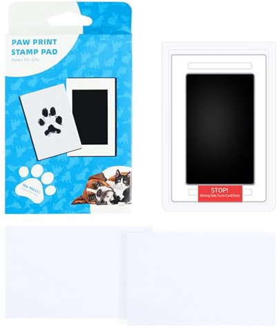 Kit De Huellas De Perro – Kit De Huellas De Perro, Juego De Recuerdos De | Huellas De Manos | Almohadilla De Impresión De Huellas De Mascotas Con Material Y Sin Ácidos, Adorable Juego De Huella
