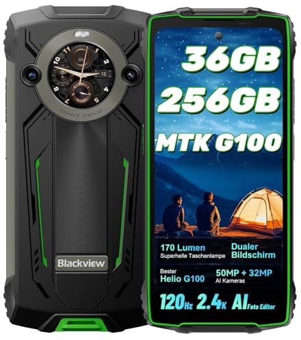 Blackview BV8200 Téléphone Incassable Android 14, 256Go+36Go/2To Smartphone incassable, 8800mAh(45W), Écran 6.5FHD+ 120Hz, AI Caméra 50MP+32MP,Telephone Portable 4G Dual SIM(3 Slot)/NFC/2Ans Garantie
