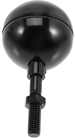 YARNOW 4 Pz testa decorativa dell'asta della bandiera Gagliardetto toppers bandiere puntale dell'asta della bandiera palla per pennone resistente alle intemperie Lega di alluminio Black