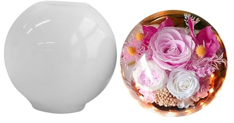 Uqezagpa Moule en silicone pour bougies en résine en forme de sphère