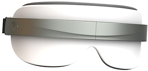 PACKOVE Masajeador de Ojos Recargable de Abs para Aliviar Estrés y Fatiga Función de Mejorar la Vista y Relajar Oculares Blanco