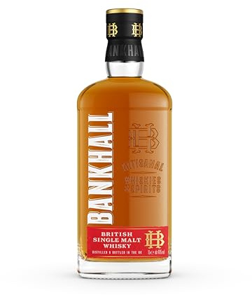 Bankhall Single Malt Whisky 1L | 40% | Aged in Bourbon oak and new oak casks | Sweet vanilla with smooth oaky spice