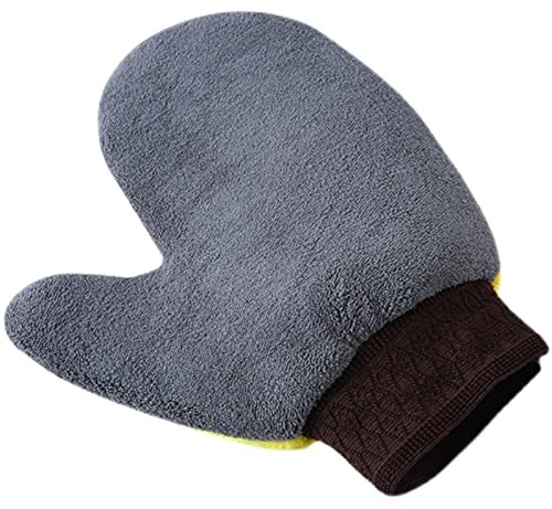 Gloves,Cleaning Gloves, Household Cleaning Gloves Double-Sided Coral Fleece Car Wash Cleaning Gloves Car Care