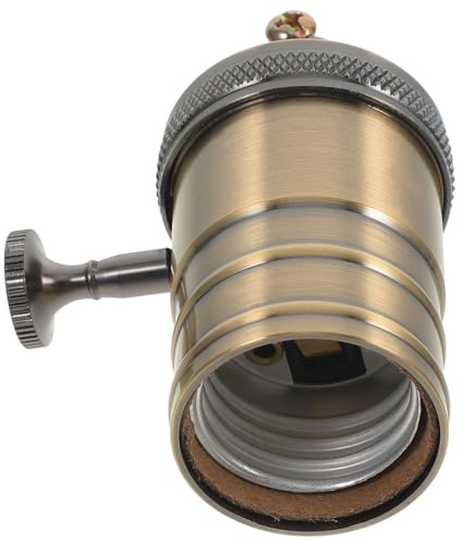 Homoyoyo Douille de Lampe Vintage Aluminium pour Plafonnier Base à Vis Compatible Ampoules Standard Accessoire Luminaire Décoratif Robuste
